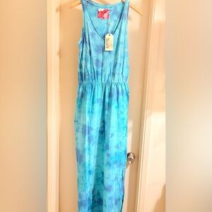 Nation LTD Blue Tie-Dye Maxi Dress